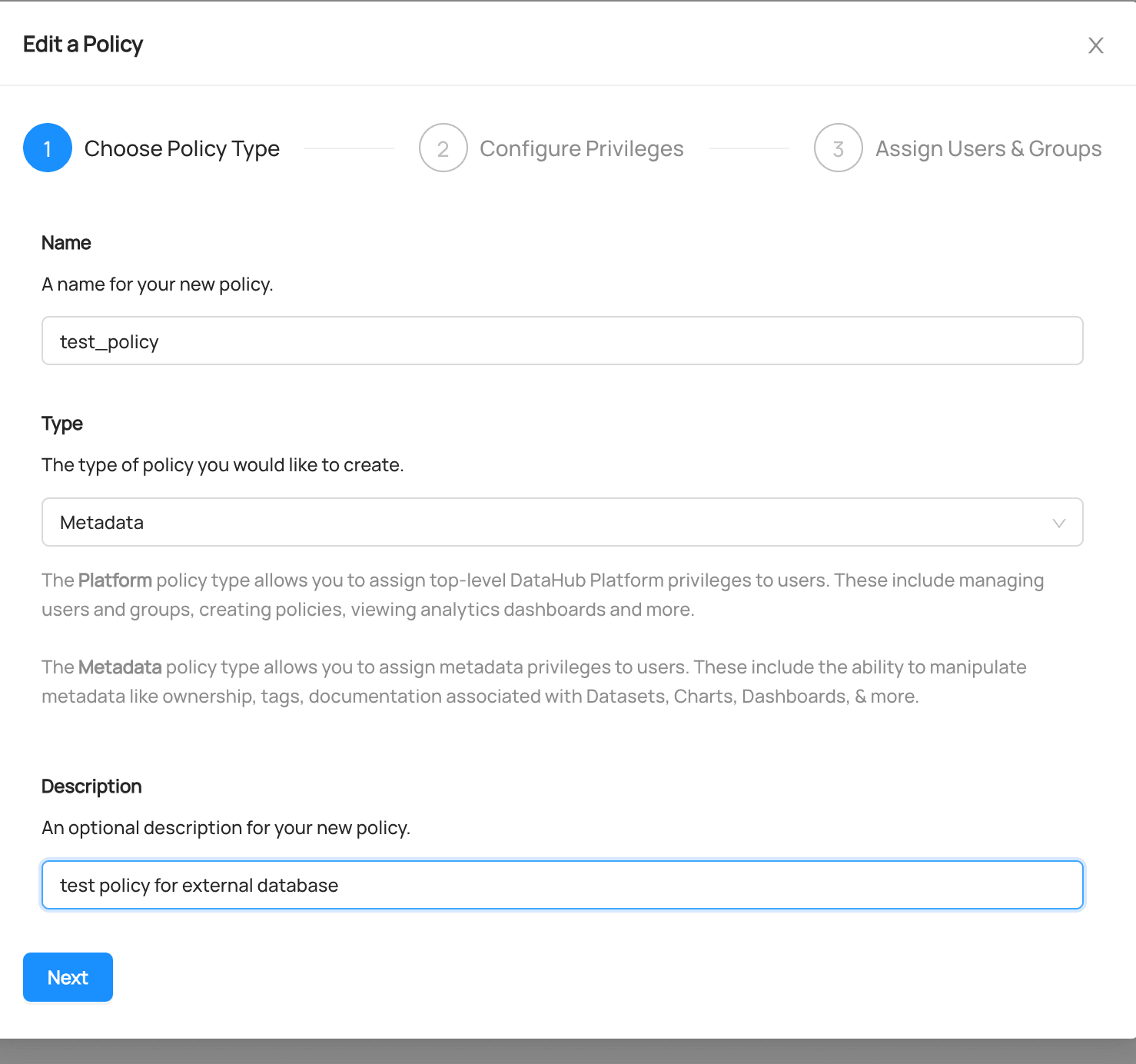 create-test-policy